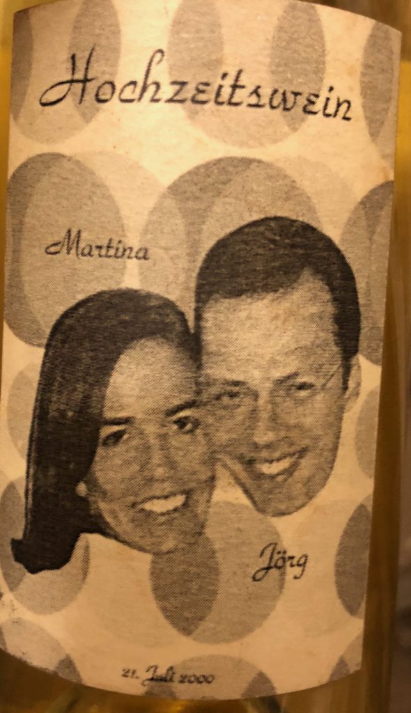 Hochzeitswein Martina & Jörg